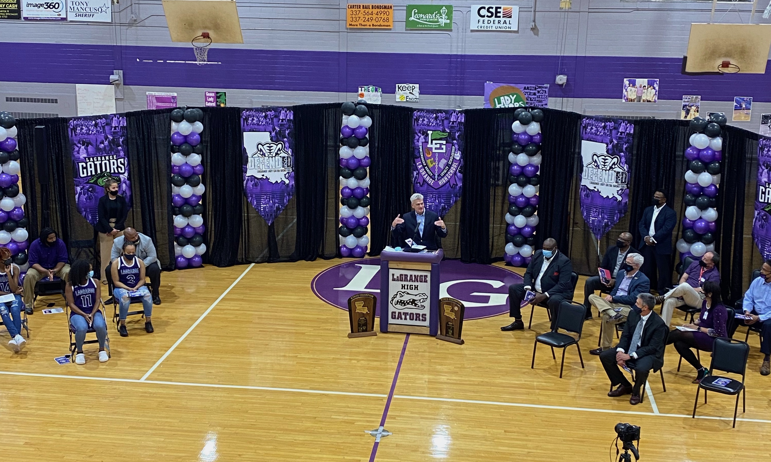 Cassidy Visits with Nursery Farmers in Forest Hill and Students at